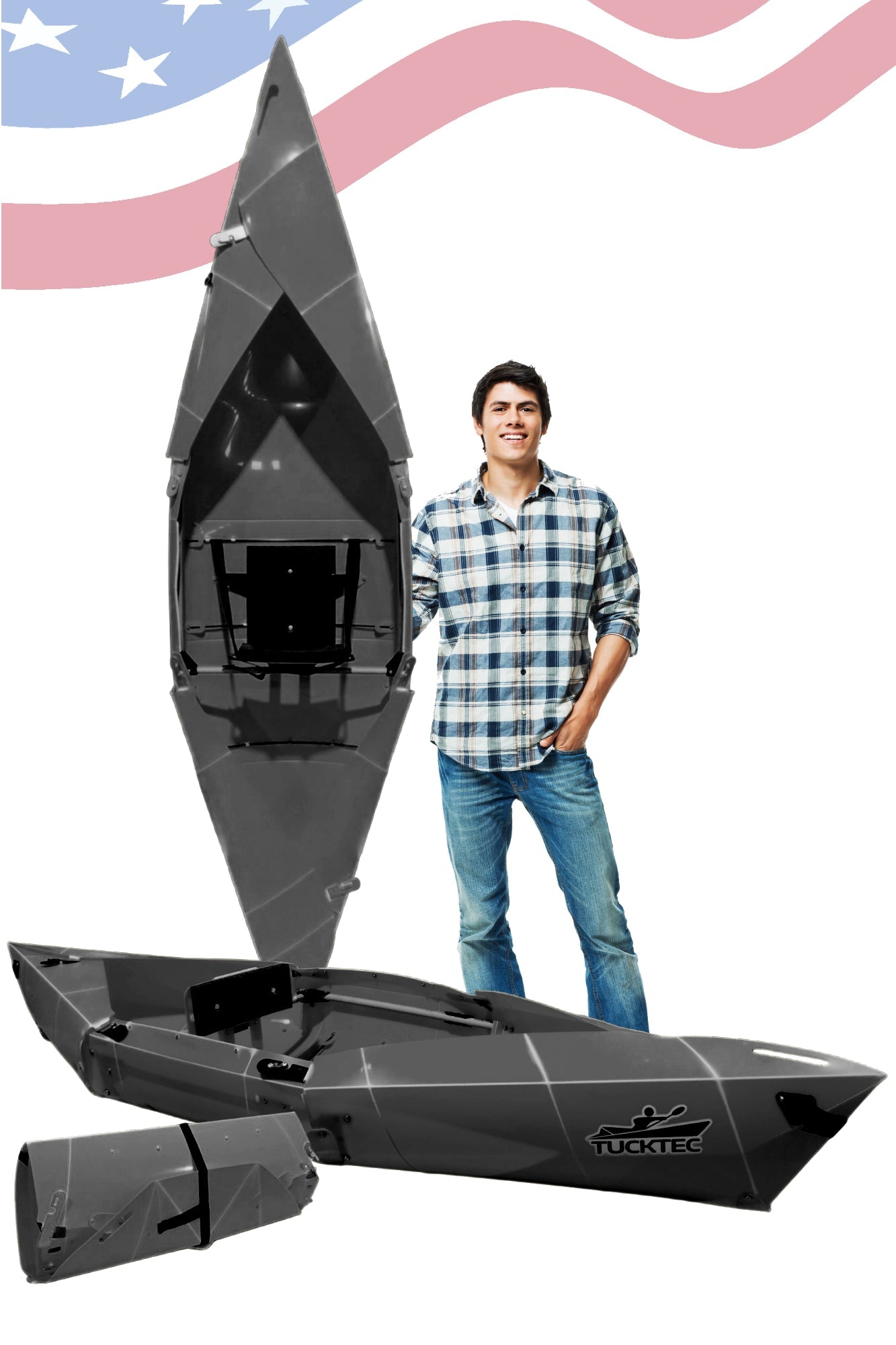 BOTO Ten Pound Fold-up Kayak | 2 minute assembly | Folding Portable Kayak