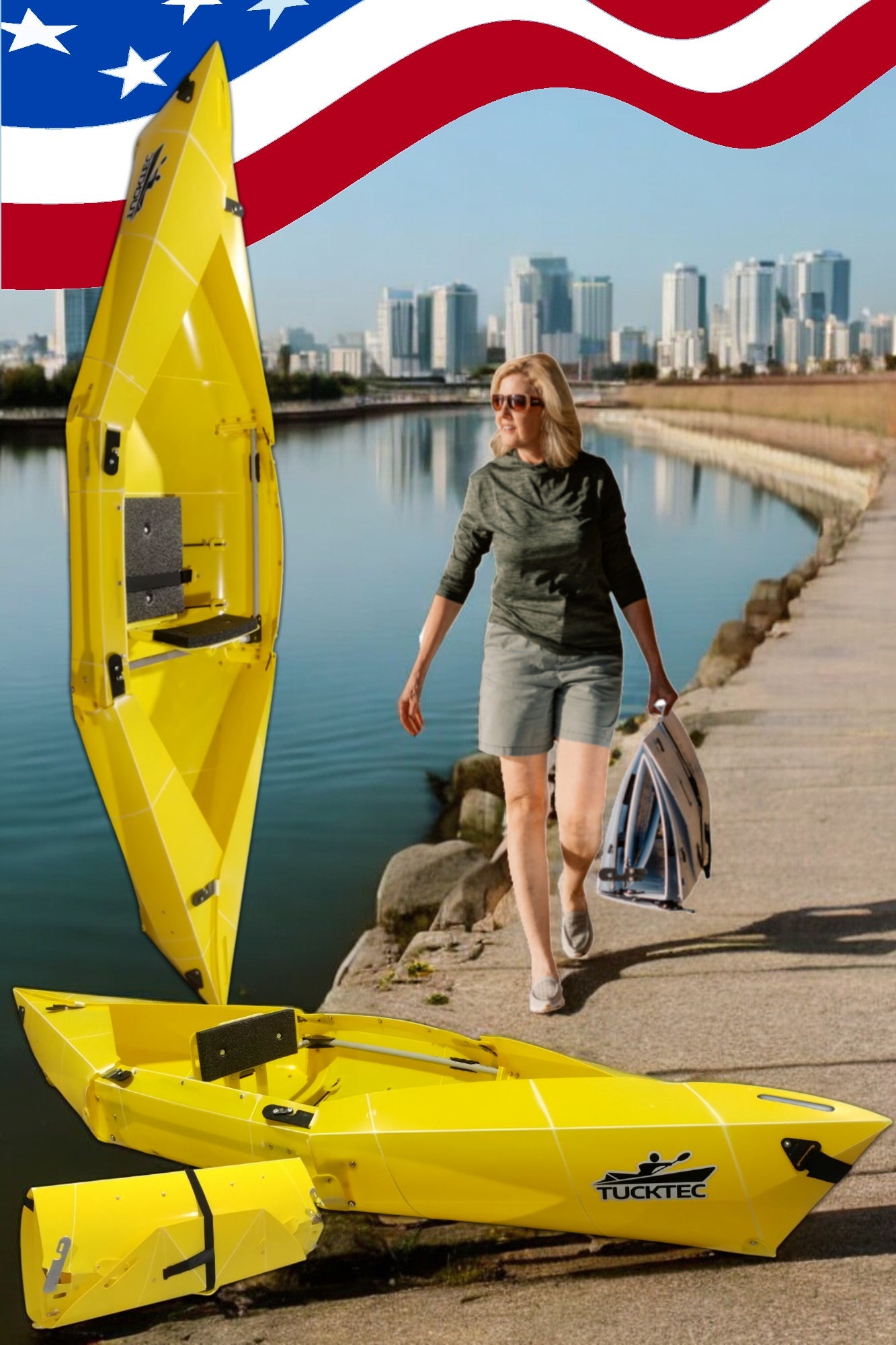 BOTO Ten Pound Fold-up Kayak | 2 minute assembly | Folding Portable Kayak